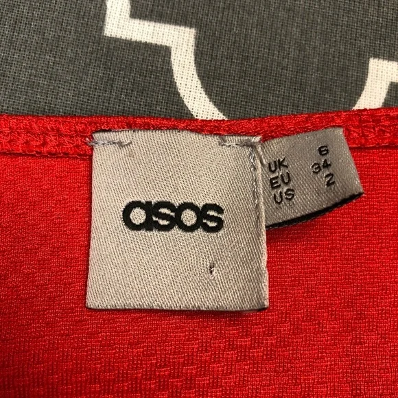 ASOS Off The Shoulder Mini Skater Dress - Picture 6 of 7